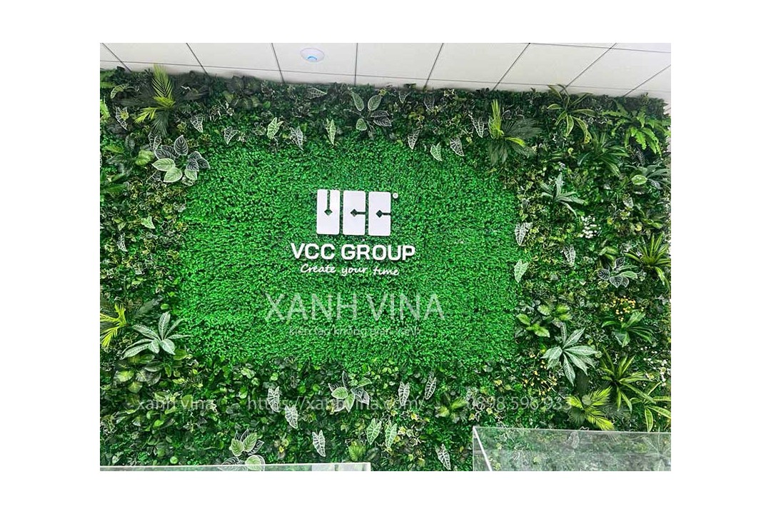 thi công tường cây giả Vcc Group